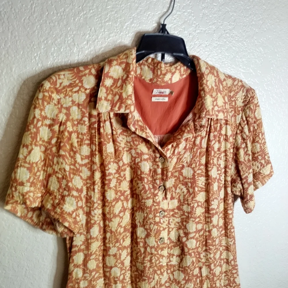 Faherty Hana Sierra India Floral Mini Dress Sz S - Picture 3 of 9